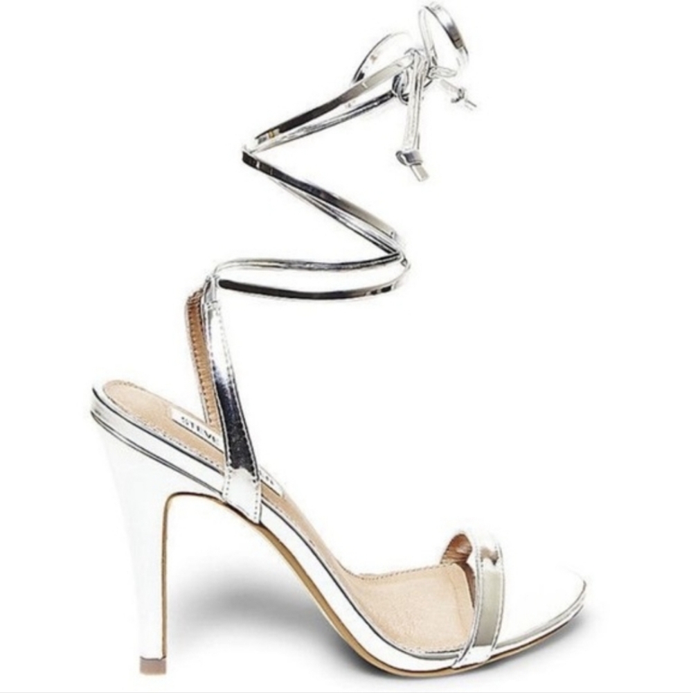 Steve Madden Mysty Heels Silver
